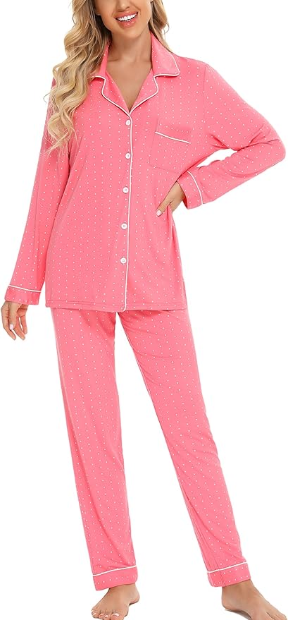 Women's Pants Pajama Set - Long Sleeve - 2 Piece
