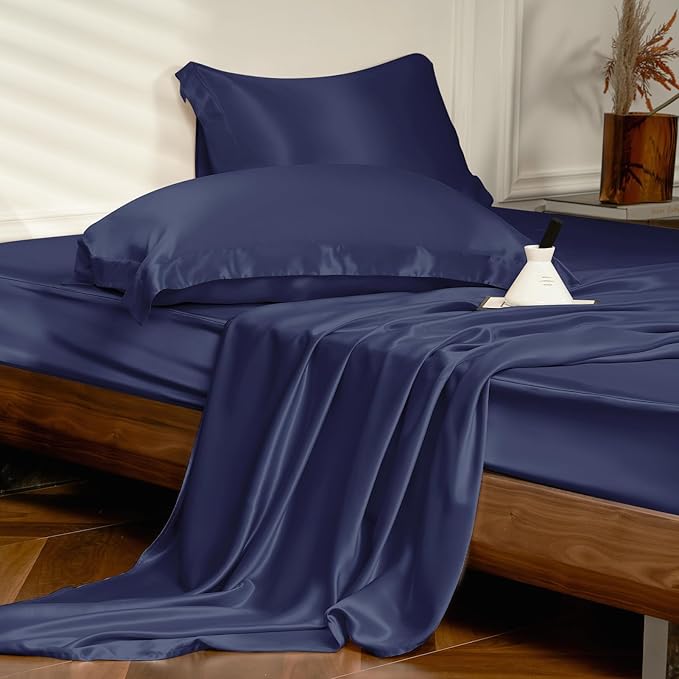 Mulberry Silk Bed Sheet Set - Queen - 4 Piece