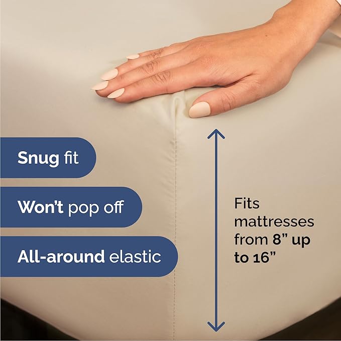 Cooling Bed Sheet Set - Queen - 6 Piece