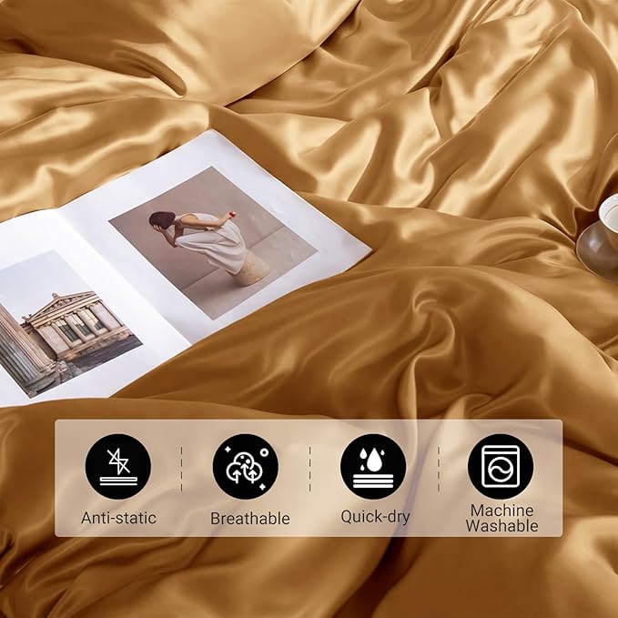 Mulberry Silk Cooling Duvet Cover - Twin