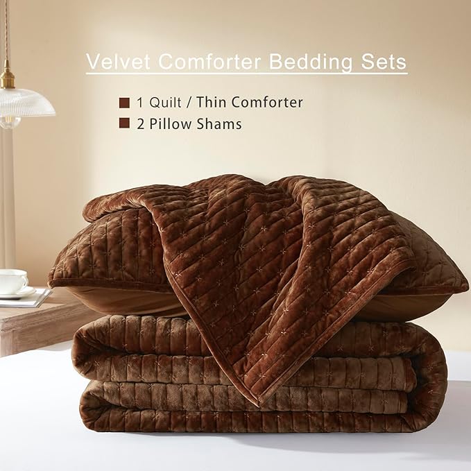 Velvet Quilt Set - King