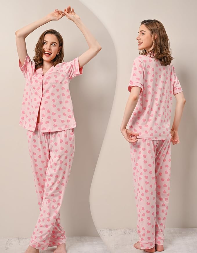 Women's 100% Cotton Pajama Set - 2 Piece