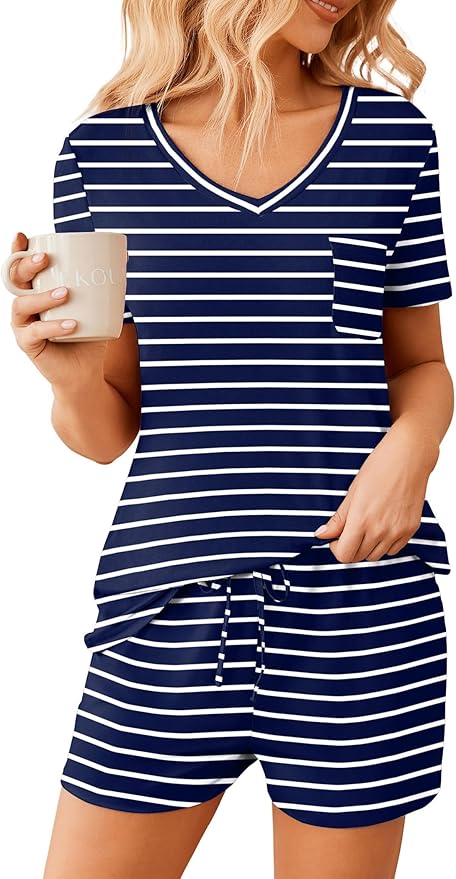 Women's Pajama Set - Short Sleeve - 2 Piece
