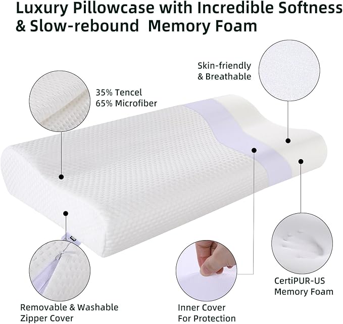 Memory Foam Bed Pillow