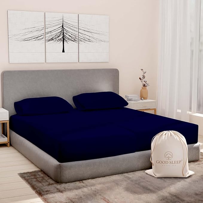 Bed Sheet Set - Split King - 16 in Deep Pocket - 5 Piece