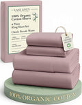 Linen Bed Sheet Set - King - 4 Piece