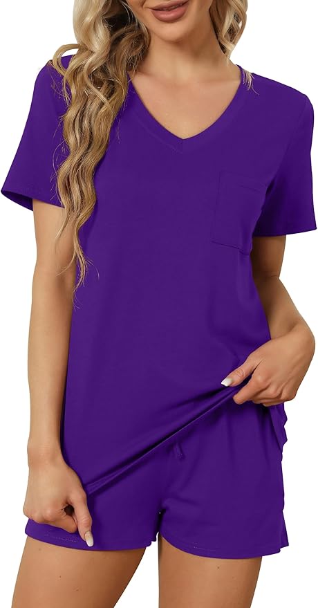 Women's Pajama Set - Short Sleeve - 2 Piece