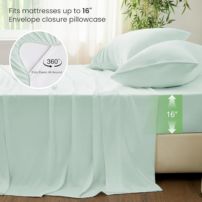 Bamboo Cooling Bed Sheet Set - Twin - 3 Piece