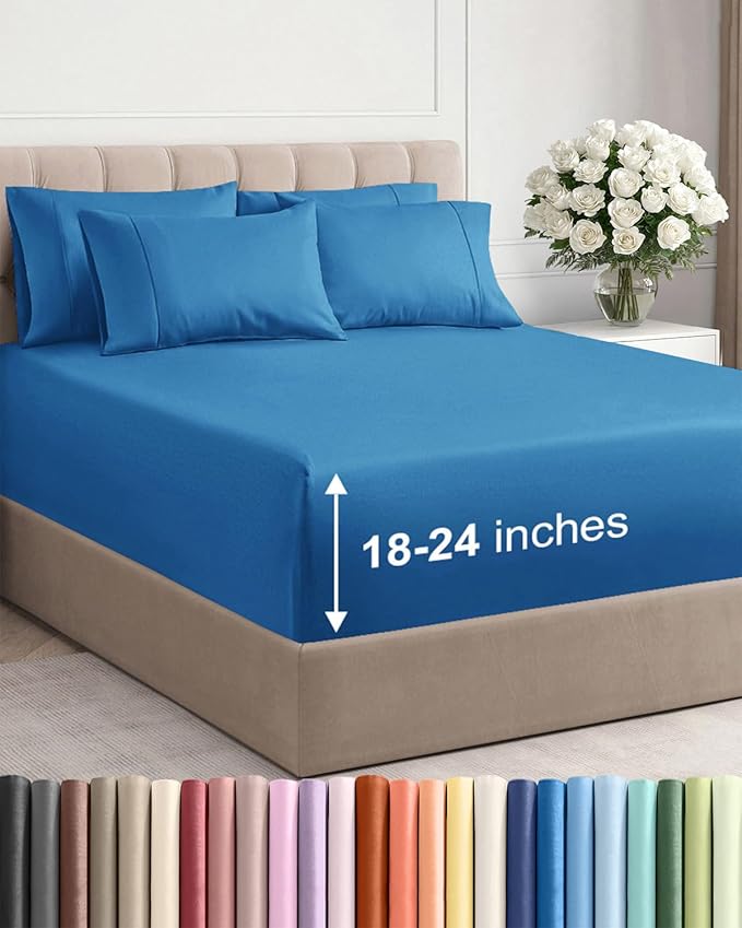 Cooling Bed Sheet Set - King - 6 Piece