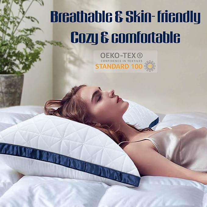 Down Alternative Cooling Bed Pillow - Standard - 2 Pack