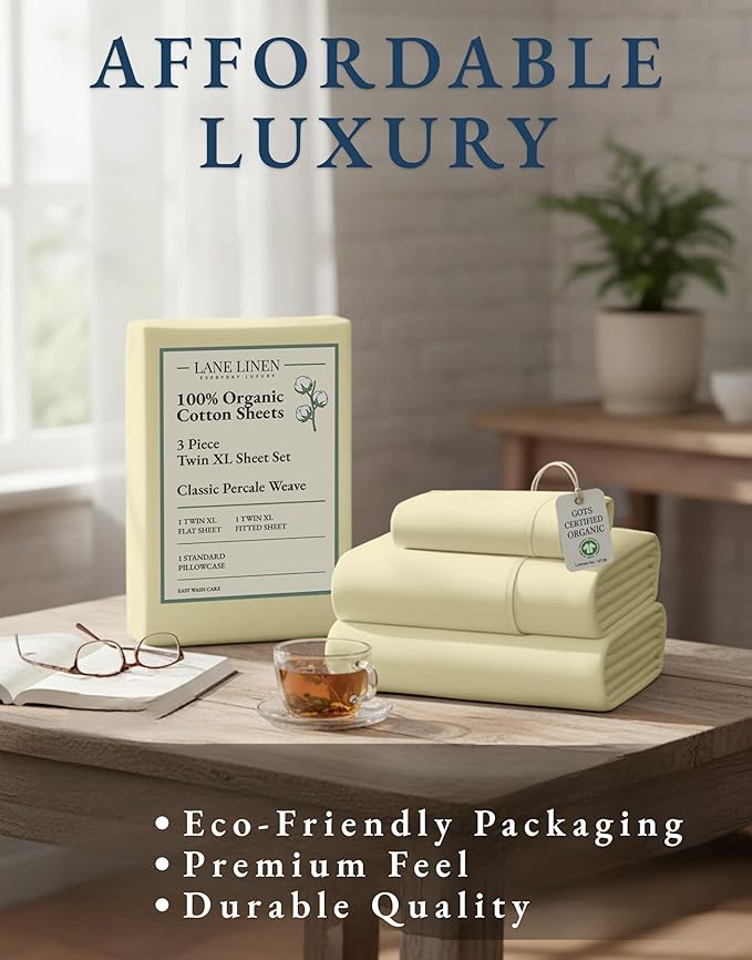 Linen Bed Sheet Set - Twin XL - 3 Piece
