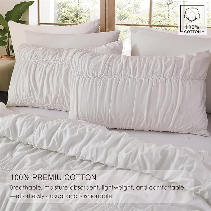 100% Cotton Comforter Set - Queen - 3 Piece