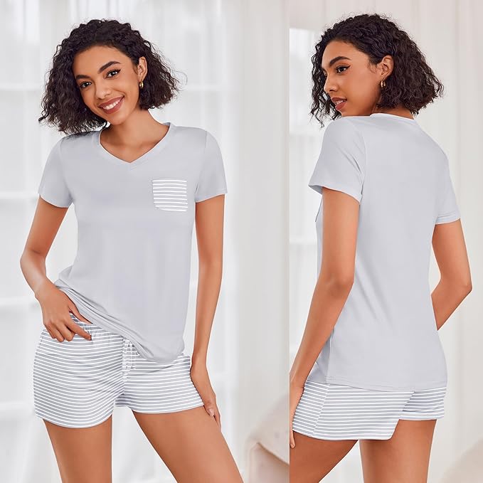 Women's Pajama Set - Short Sleeve - 2 Piece