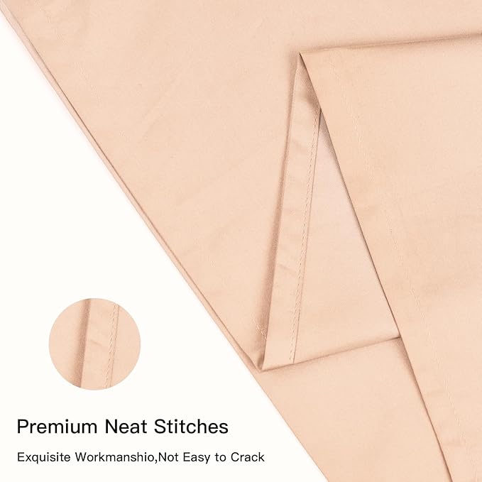 100% Cotton Pillowcase Set - King - 20 x 36 in - 2 Piece