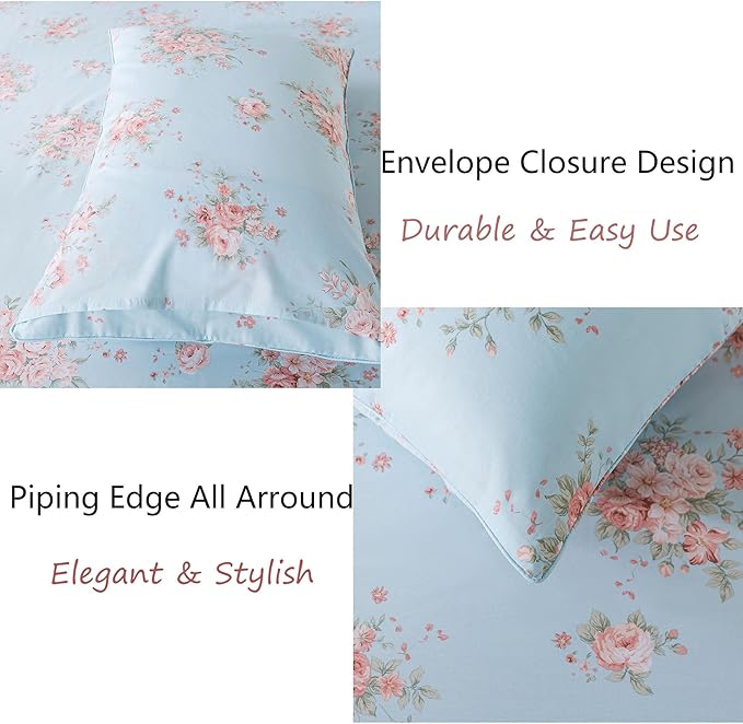 100% Cotton Bed Sheet Set - Queen - 4 Piece