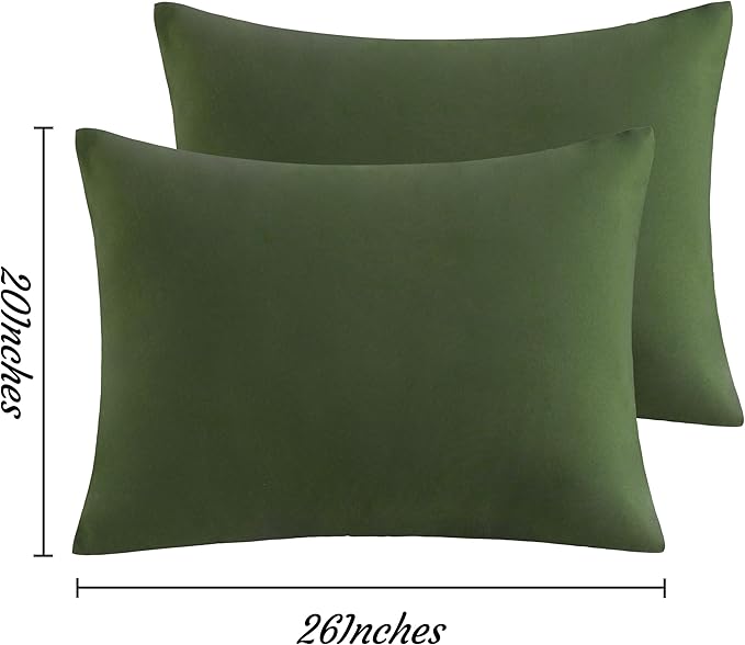 Microfiber Pillowcase Set - Standard - 20 x 26 in - 2 Pack - 2 Piece