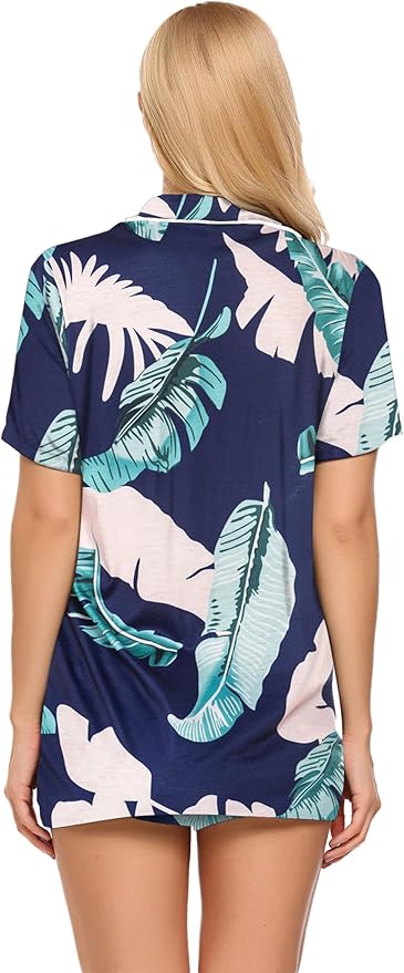 Women's Pajama Set - Short Sleeve - 2 Piece