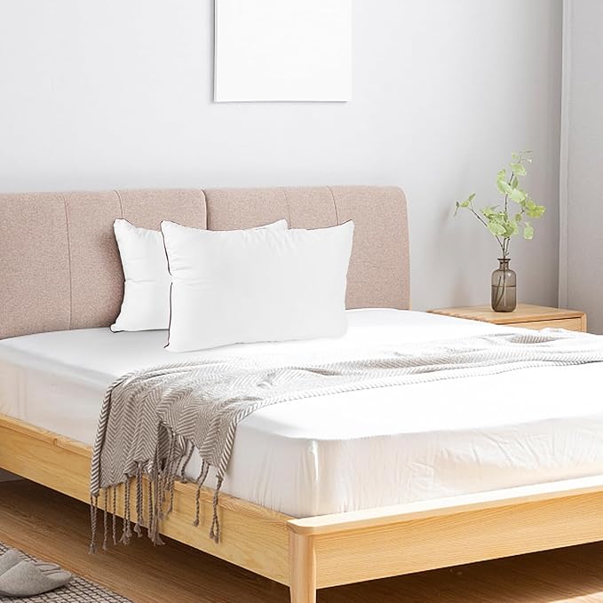 Microfiber Hypoallergenic Bed Pillow - Standard - 17 x 26 in - 4 Piece