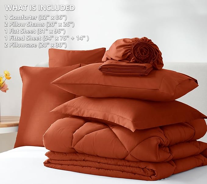 Down Alternative Comforter Set - Full - 7 Piece