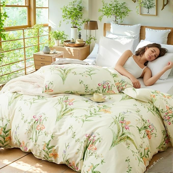100% Cotton Duvet Cover Set - Queen - 3 Piece