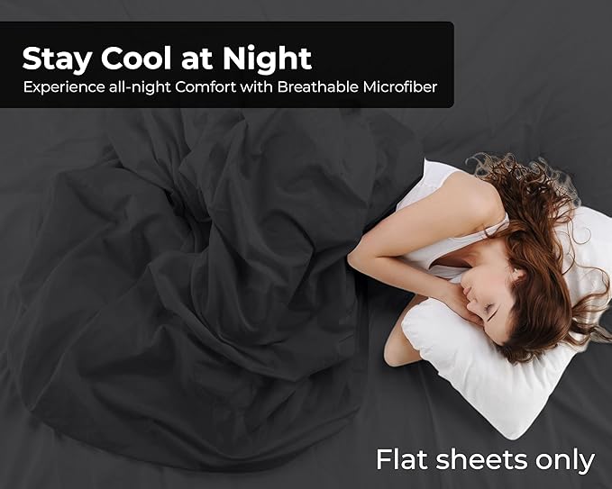 Microfiber Flat Sheet - Twin XL - 2 Pack
