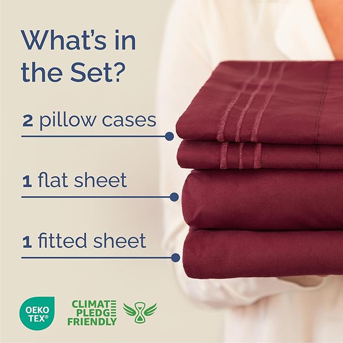 Cooling Bed Sheet Set - King - 4 Piece