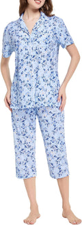 Capri Pajama Set - Short Sleeve - 2 Piece