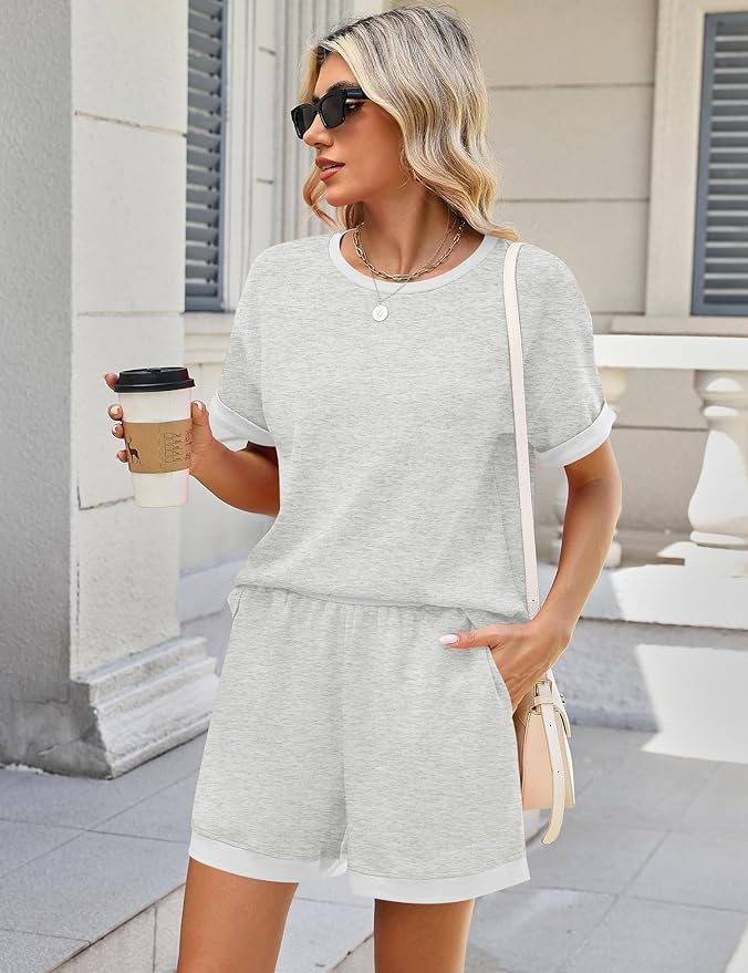 Shorts Pajama Set - Short Sleeve - 2 Piece