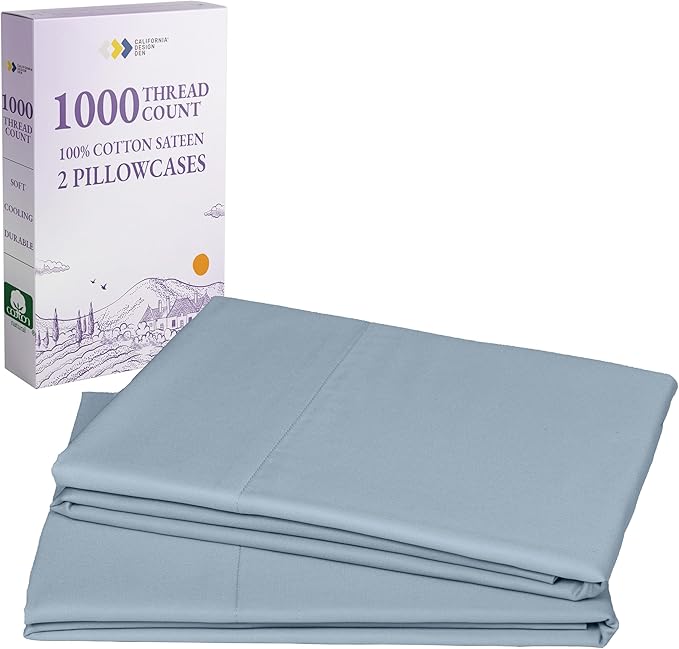 100% Cotton Pillowcase Set - King - 2 Piece