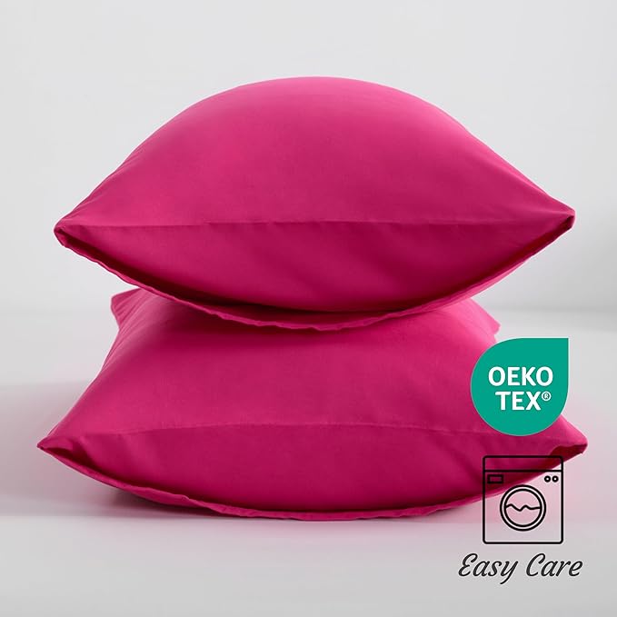 Microfiber Pillowcase Set - King - 20 x 40 in - 2 Pack - 2 Piece