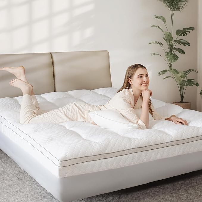 Memory Foam Cooling Mattress Topper - Full - 21 in Deep Pocket