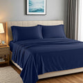 Linen Bed Sheet Set - Queen - 19 in Deep Pocket - 4 Piece