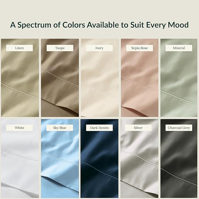 Linen Bed Sheet Set - King - 4 Piece