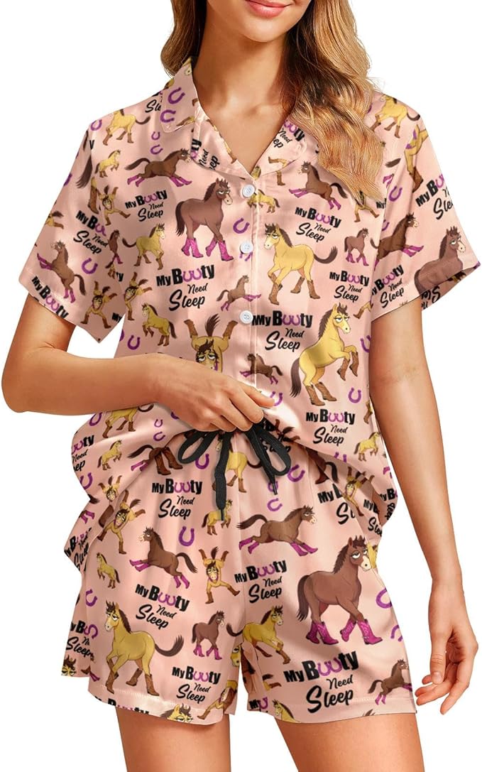 Women's Pajama Set - Short Sleeve - 2 Piece