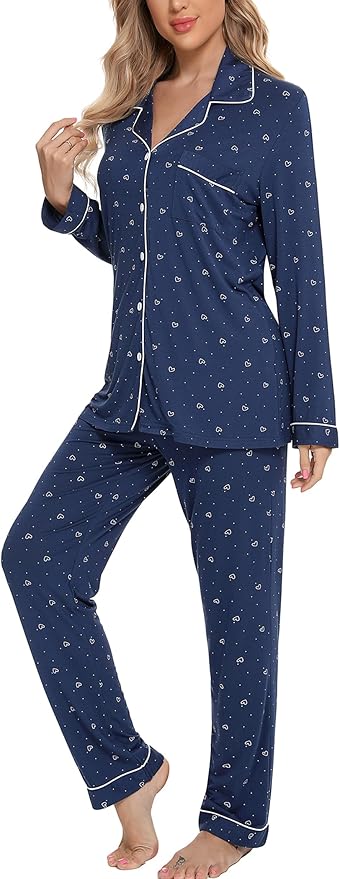Women's Pants Pajama Set - Long Sleeve - 2 Piece