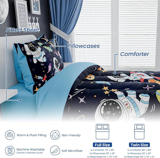 Microfiber Comforter Set - Full - 4 Piece