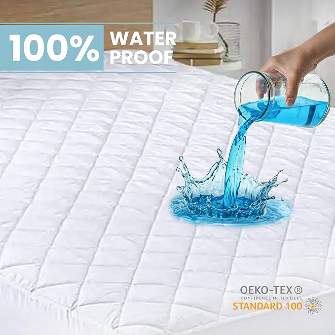 Waterproof Mattress Protector - Queen - 16 in Deep Pocket