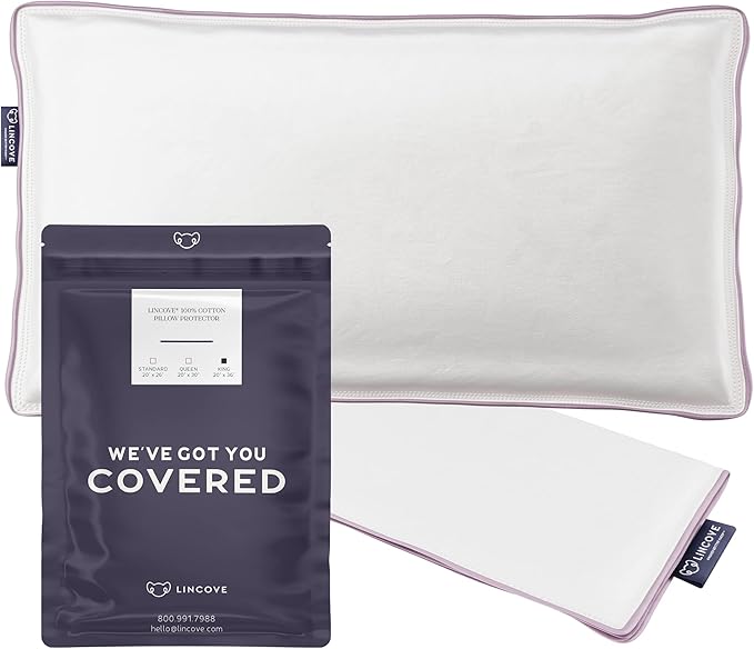 100% Cotton Pillow Protector - King