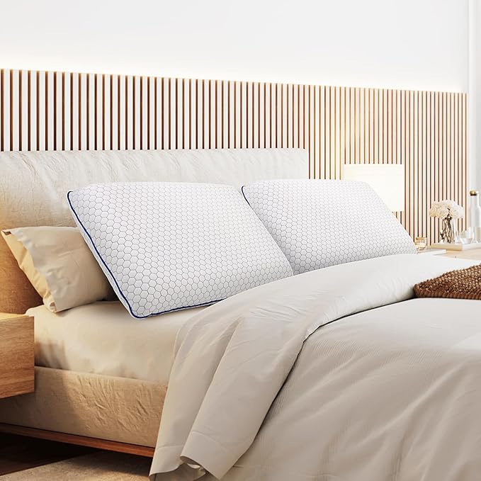 Memory Foam Bed Pillow - Queen - 2 Piece