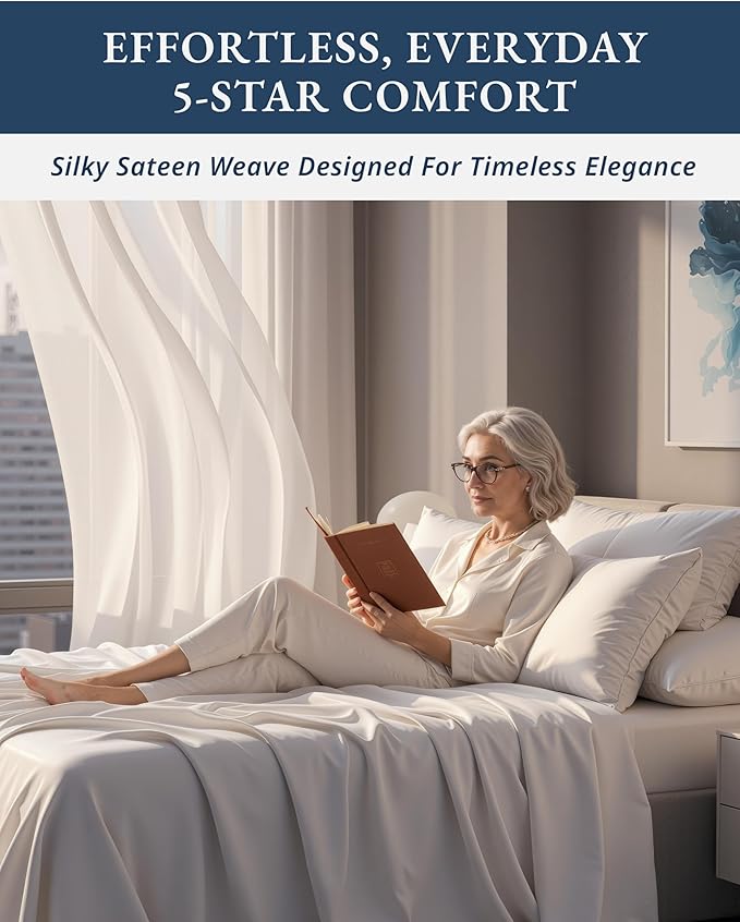 Cooling Bed Sheet Set - Queen - 4 Piece