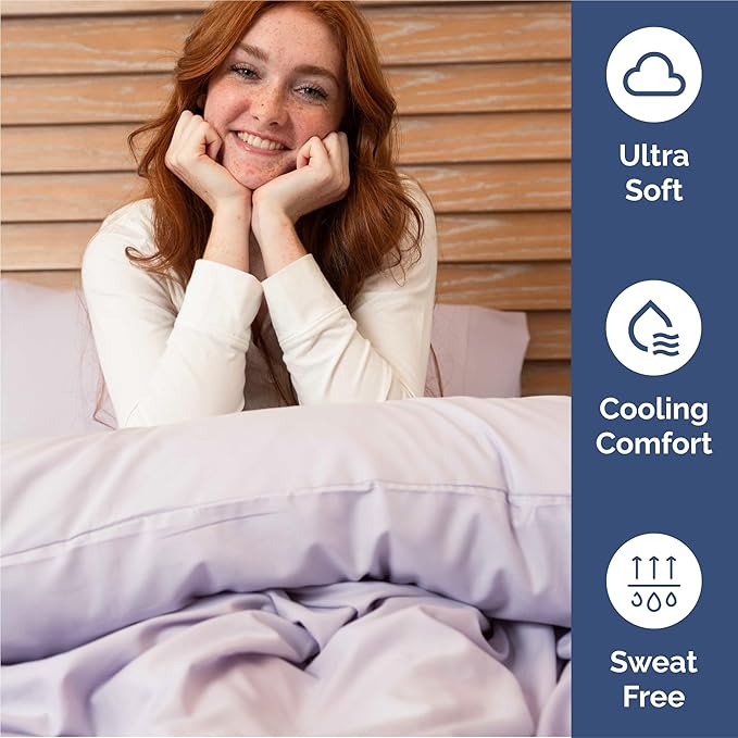 Cooling Bed Sheet Set - King - 16 in Deep Pocket - 6 Piece