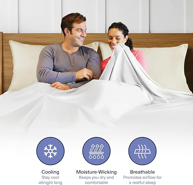 Bamboo Cooling Pillowcase Set - King - 2 Piece