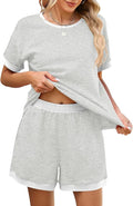 Shorts Pajama Set - Short Sleeve - 2 Piece