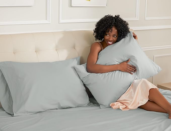 100% Cotton Pillowcase Set - King - 20 x 40 in - 2 Piece