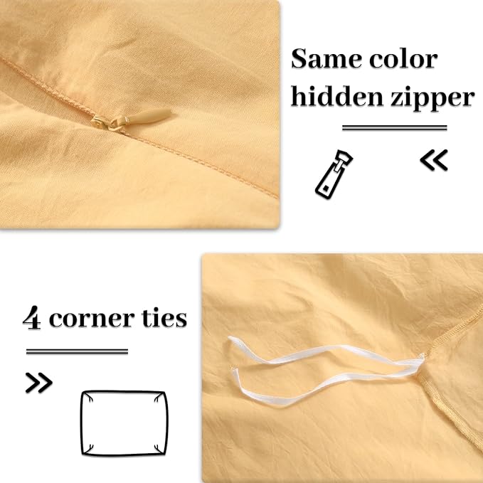 Linen Duvet Cover Set - 3 Piece