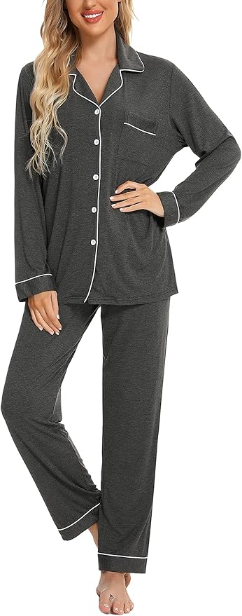 Women's Pants Pajama Set - Long Sleeve - 2 Piece