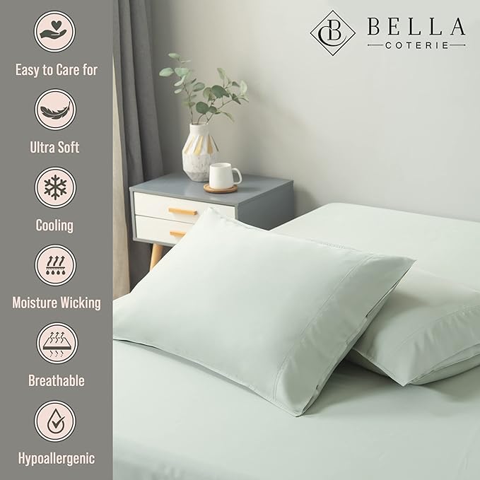 Bamboo Cooling Pillowcase Set - Standard - 2 Piece