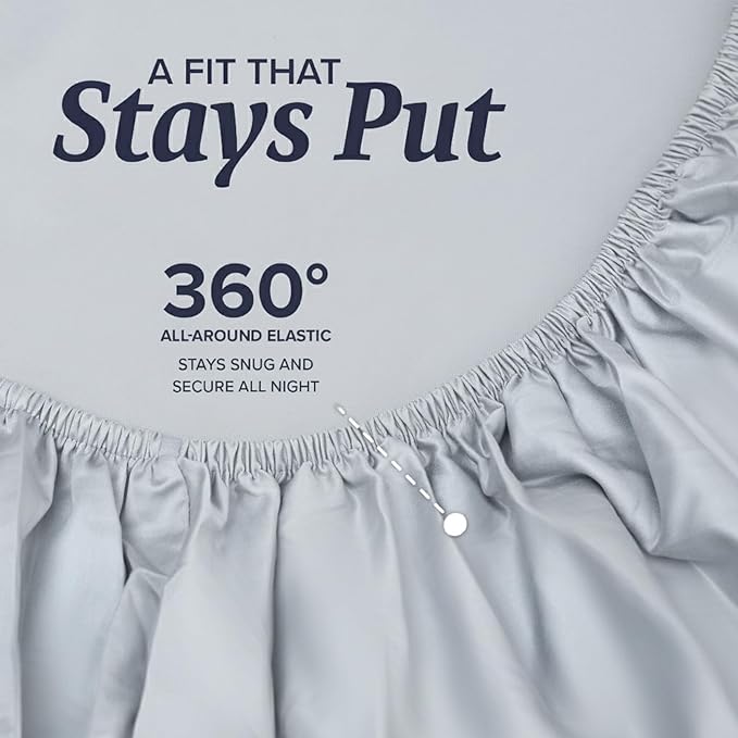 100% Cotton Bed Sheet Set - Full - 4 Piece