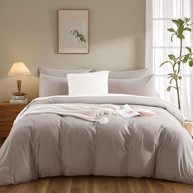 Linen Duvet Cover Set - Full - 3 Piece