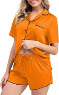 Women's Shorts Pajama Set - Short Sleeve - 2 Piece
